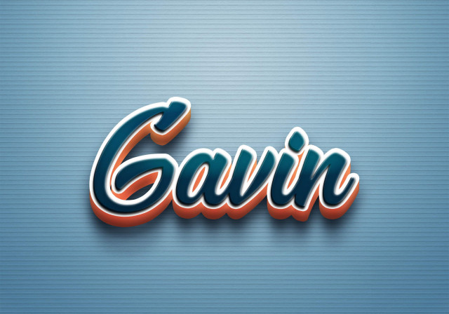 Free photo of Cursive Name DP: Gavin