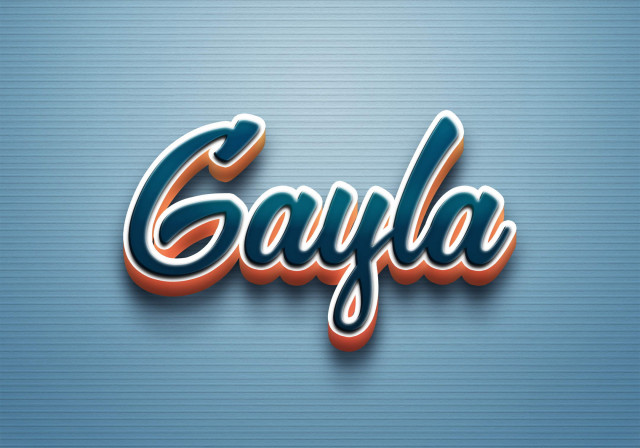 Free photo of Cursive Name DP: Gayla