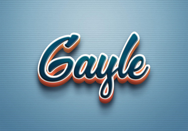 Free photo of Cursive Name DP: Gayle