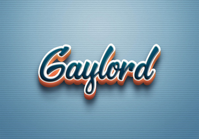 Free photo of Cursive Name DP: Gaylord