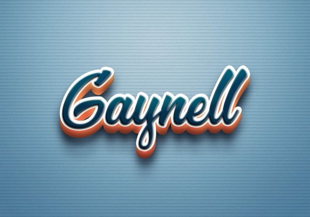 Free photo of Cursive Name DP: Gaynell