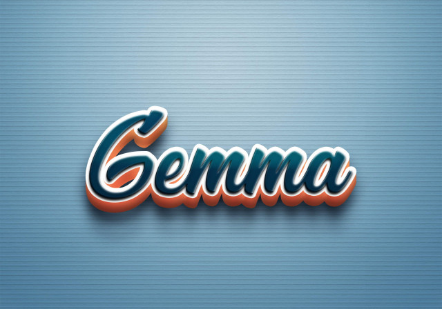 Free photo of Cursive Name DP: Gemma