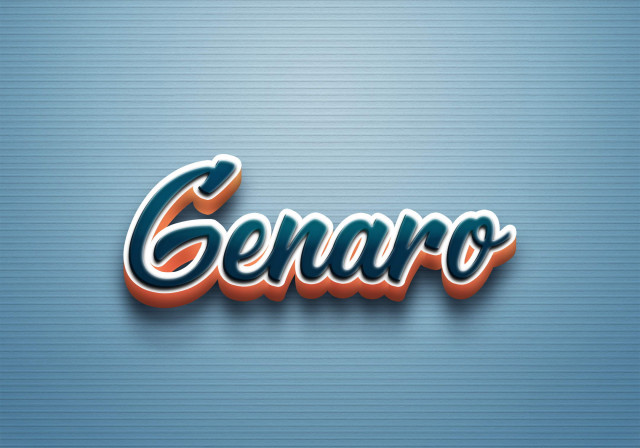 Free photo of Cursive Name DP: Genaro