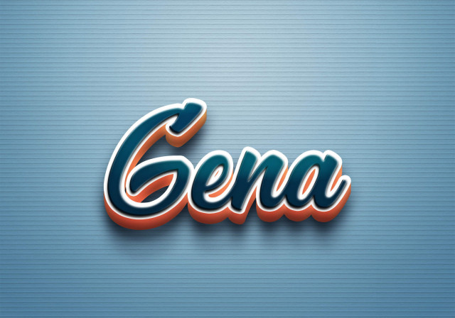 Free photo of Cursive Name DP: Gena