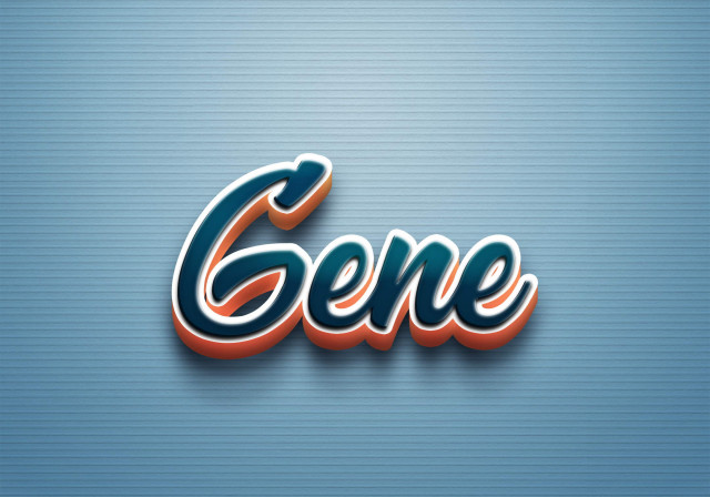 Free photo of Cursive Name DP: Gene