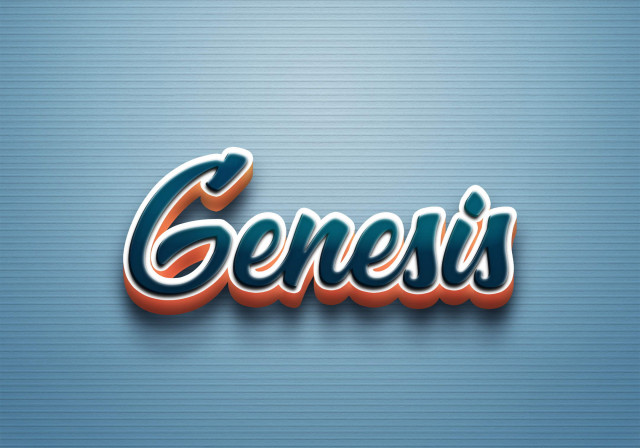Free photo of Cursive Name DP: Genesis