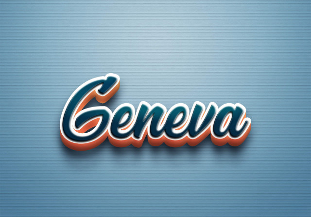 Free photo of Cursive Name DP: Geneva