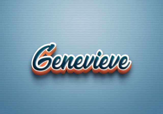 Free photo of Cursive Name DP: Genevieve