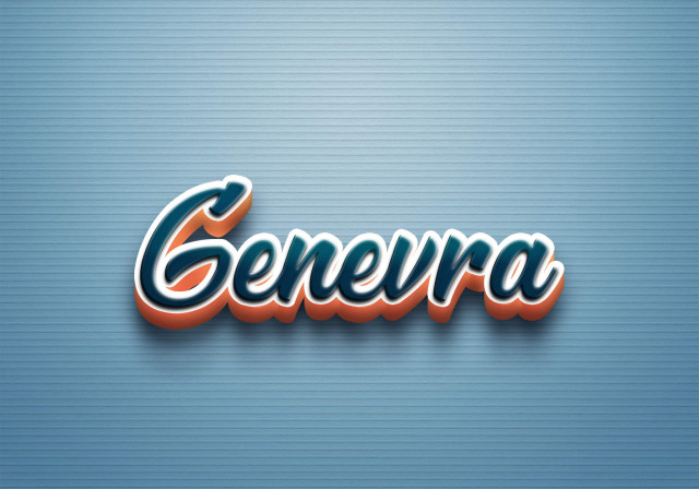Free photo of Cursive Name DP: Genevra