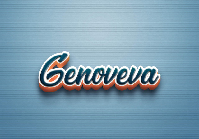 Free photo of Cursive Name DP: Genoveva