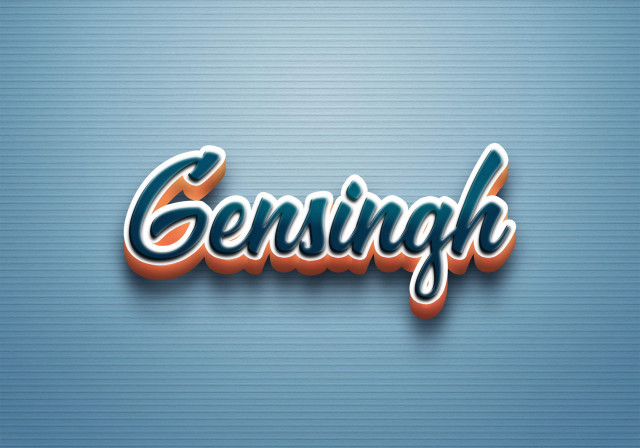 Free photo of Cursive Name DP: Gensingh