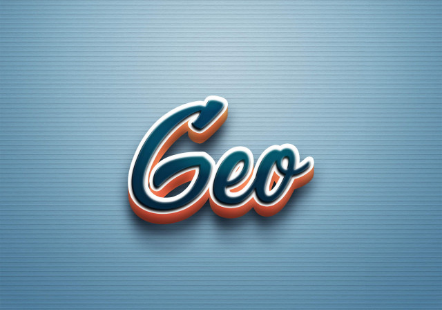 Free photo of Cursive Name DP: Geo