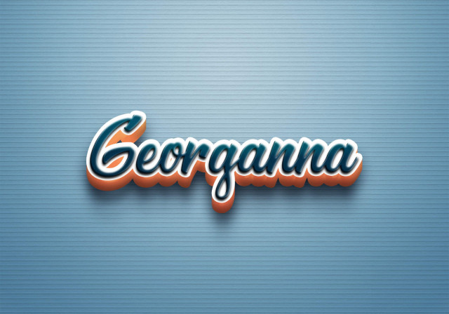 Free photo of Cursive Name DP: Georganna