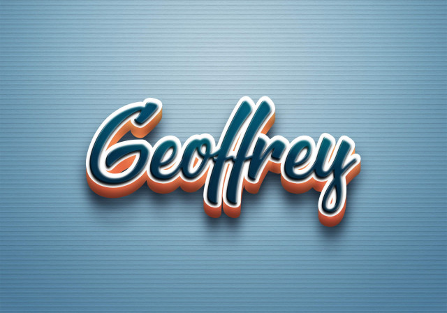Free photo of Cursive Name DP: Geoffrey
