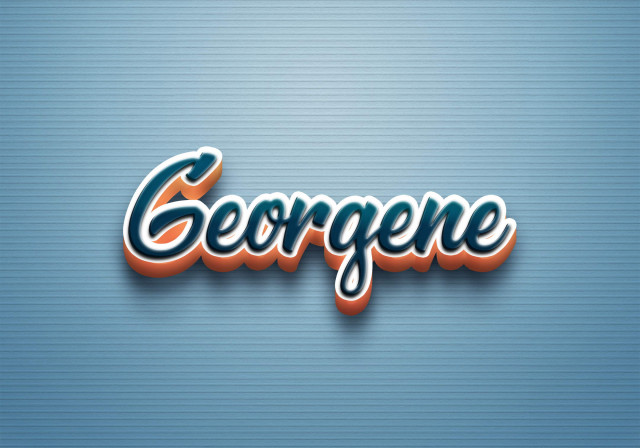 Free photo of Cursive Name DP: Georgene