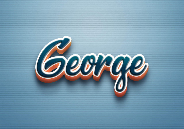 Free photo of Cursive Name DP: George