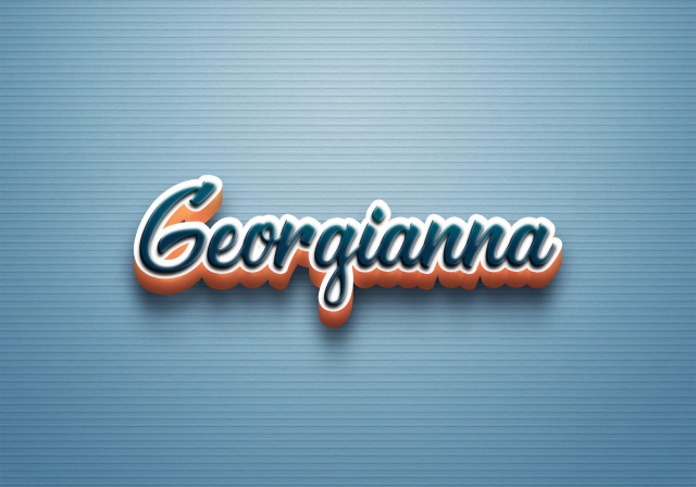 Free photo of Cursive Name DP: Georgianna