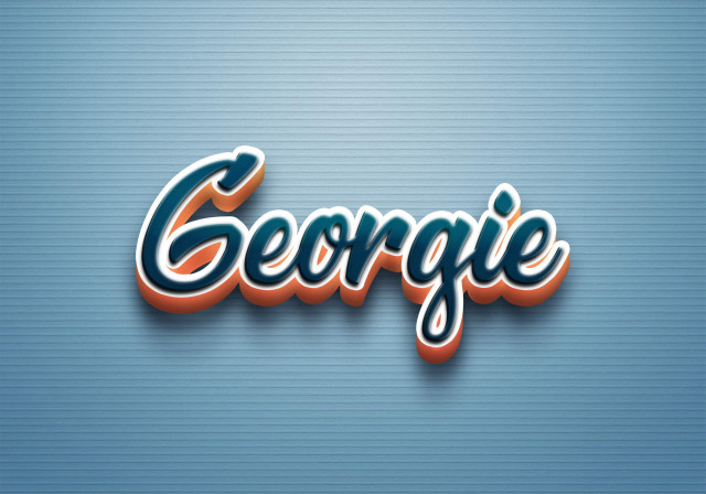 Free photo of Cursive Name DP: Georgie