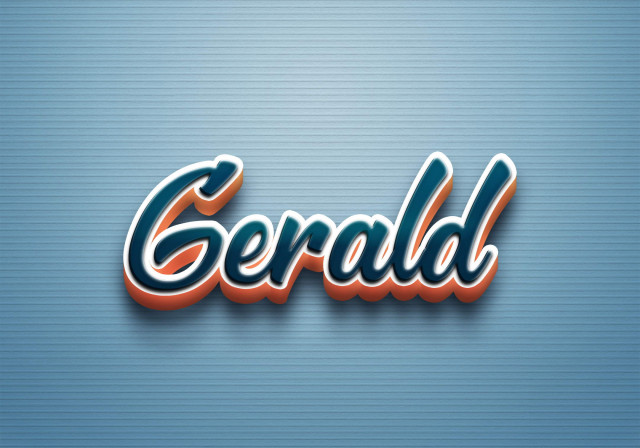 Free photo of Cursive Name DP: Gerald
