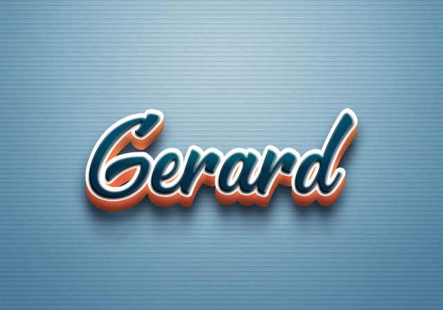 Free photo of Cursive Name DP: Gerard