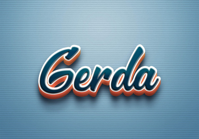 Free photo of Cursive Name DP: Gerda
