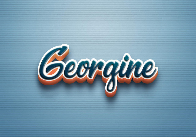 Free photo of Cursive Name DP: Georgine