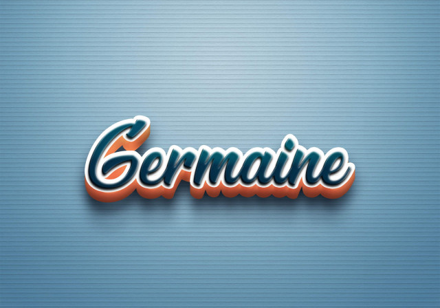 Free photo of Cursive Name DP: Germaine