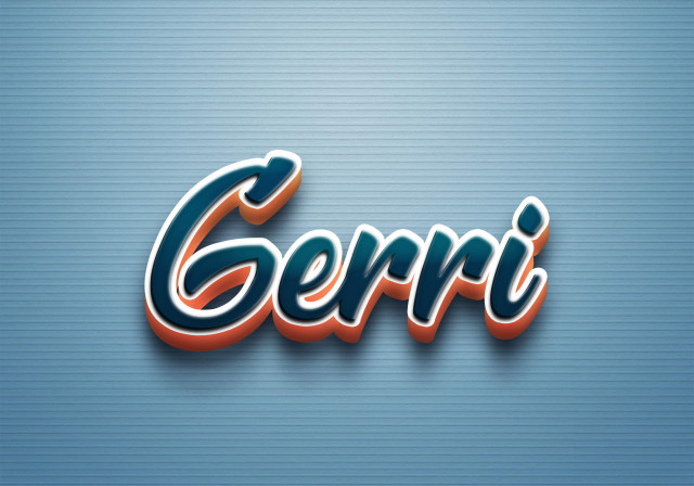 Free photo of Cursive Name DP: Gerri