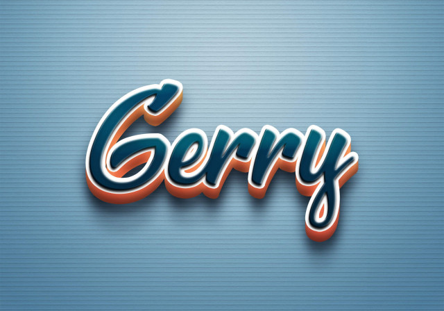 Free photo of Cursive Name DP: Gerry