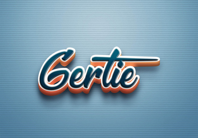 Free photo of Cursive Name DP: Gertie