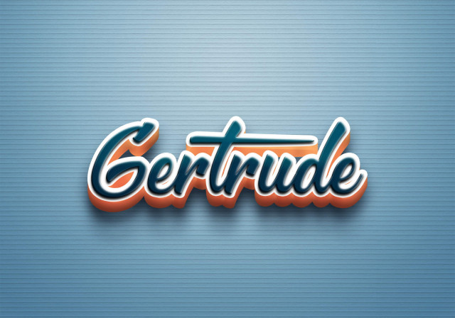 Free photo of Cursive Name DP: Gertrude
