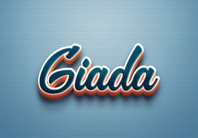Free photo of Cursive Name DP: Giada