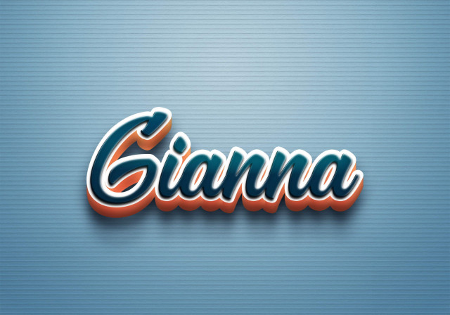 Free photo of Cursive Name DP: Gianna