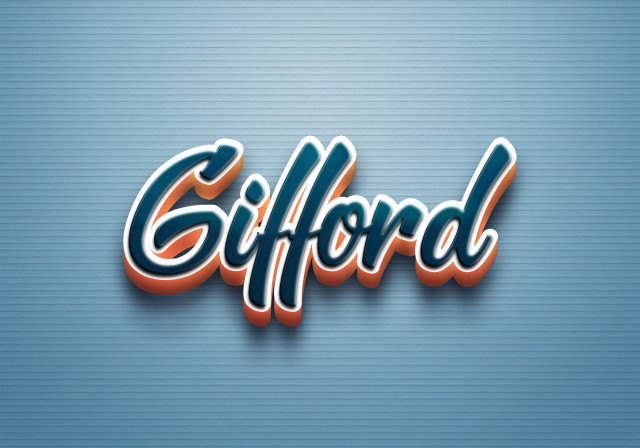 Free photo of Cursive Name DP: Gifford