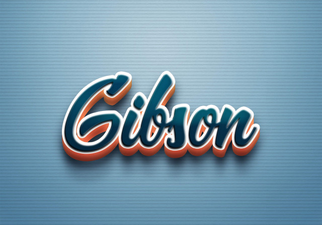 Free photo of Cursive Name DP: Gibson