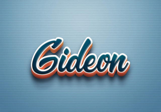 Free photo of Cursive Name DP: Gideon