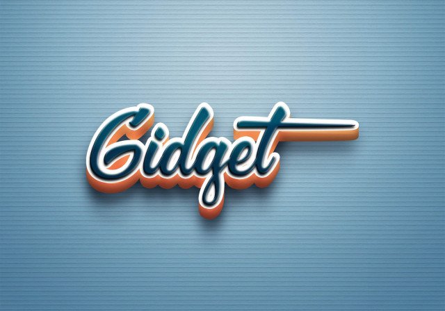 Free photo of Cursive Name DP: Gidget