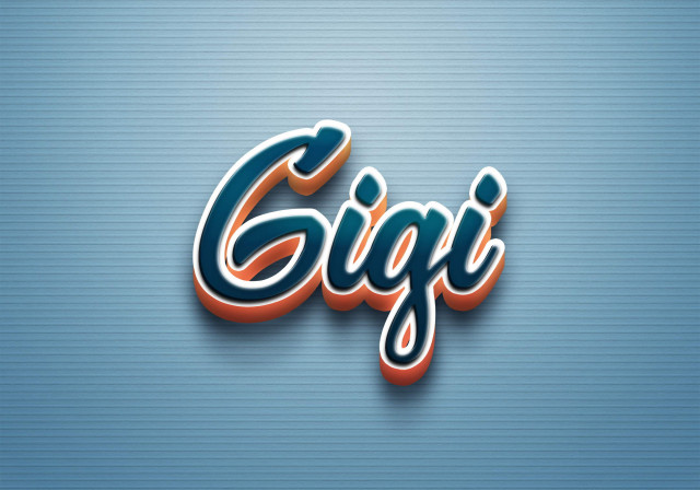 Free photo of Cursive Name DP: Gigi