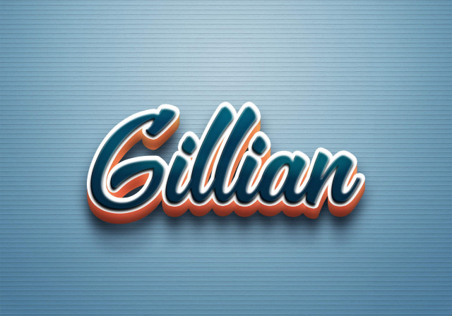 Free photo of Cursive Name DP: Gillian