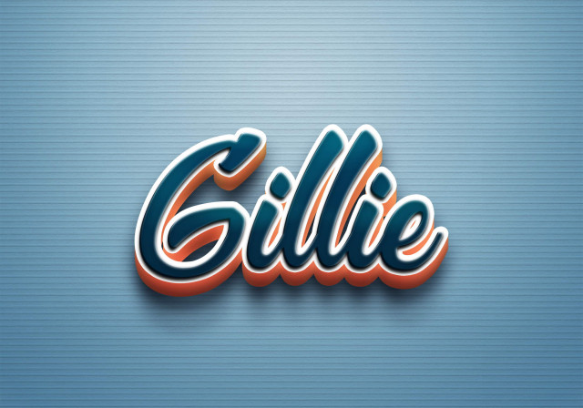 Free photo of Cursive Name DP: Gillie