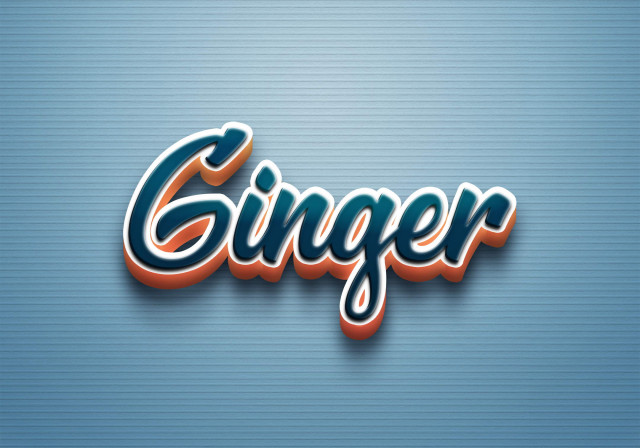 Free photo of Cursive Name DP: Ginger