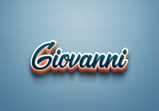 Free photo of Cursive Name DP: Giovanni