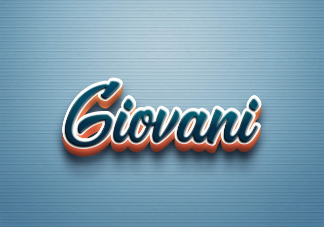 Free photo of Cursive Name DP: Giovani