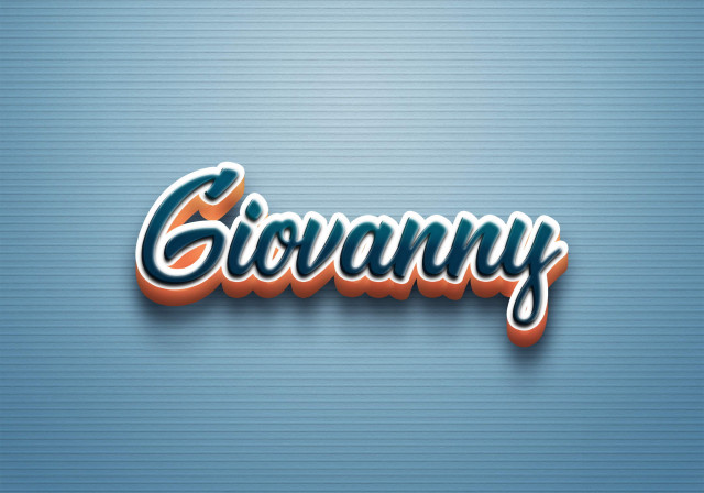 Free photo of Cursive Name DP: Giovanny