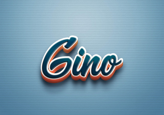 Free photo of Cursive Name DP: Gino