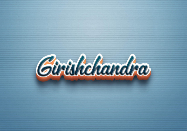 Free photo of Cursive Name DP: Girishchandra