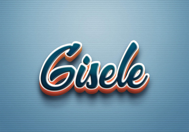 Free photo of Cursive Name DP: Gisele