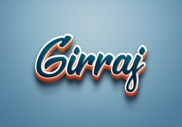 Free photo of Cursive Name DP: Girraj