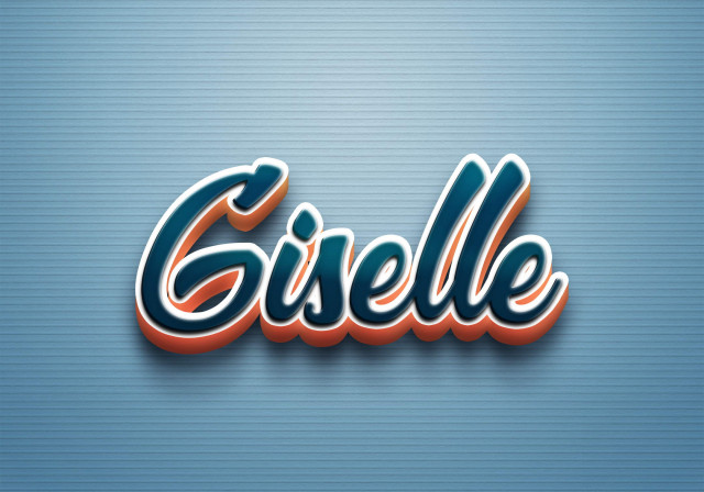 Free photo of Cursive Name DP: Giselle
