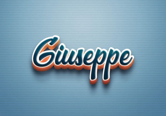 Free photo of Cursive Name DP: Giuseppe